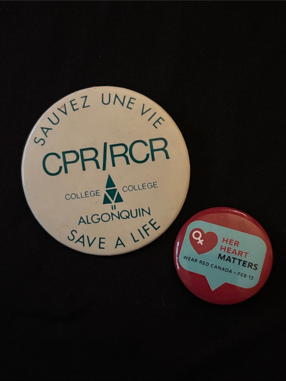 health pin button bundle